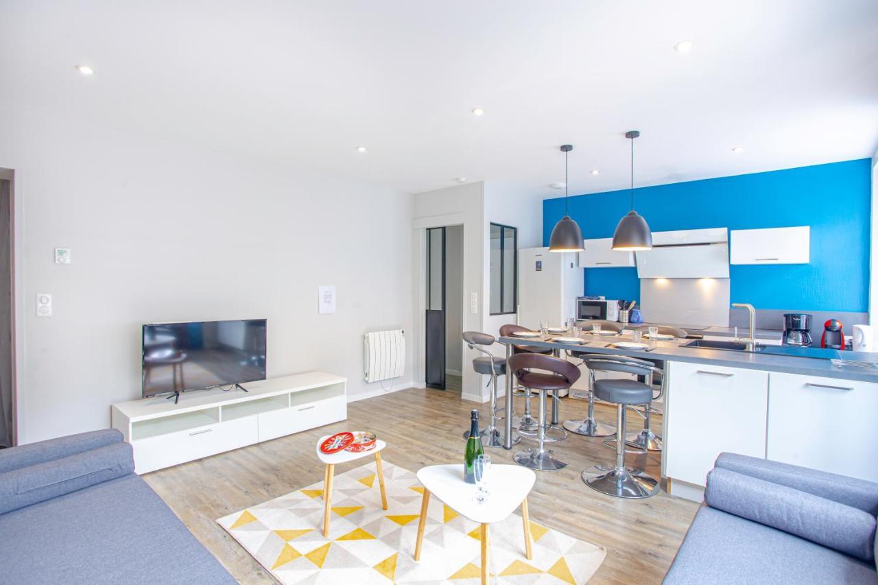 Le Grand Bleu - 3 Min Gare - Stationnement Facile - Fibre Internet - 4 Televisions - Lave Vaisselle Apartment Lorient Exterior foto